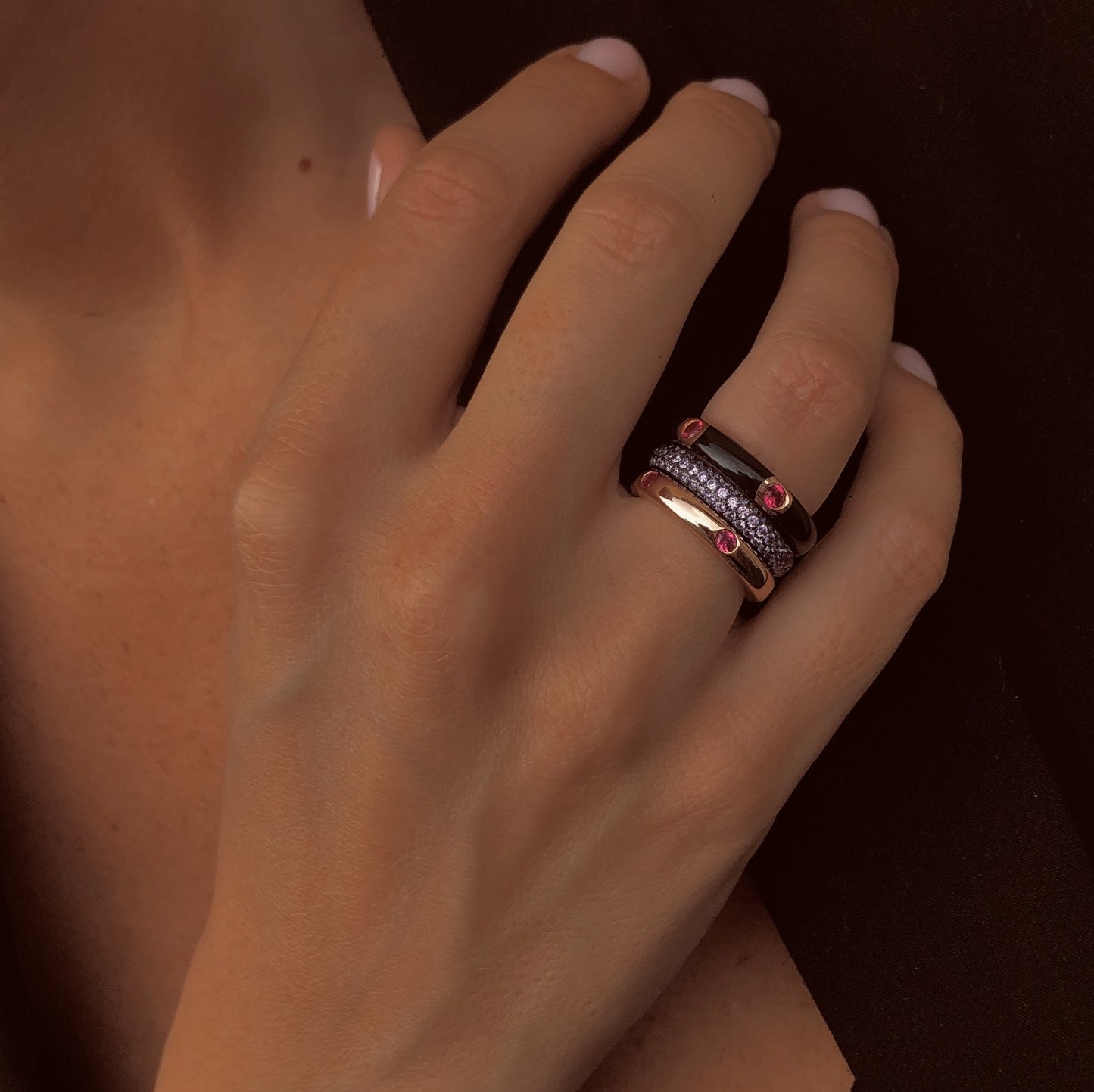 Composition of Les Divines rings